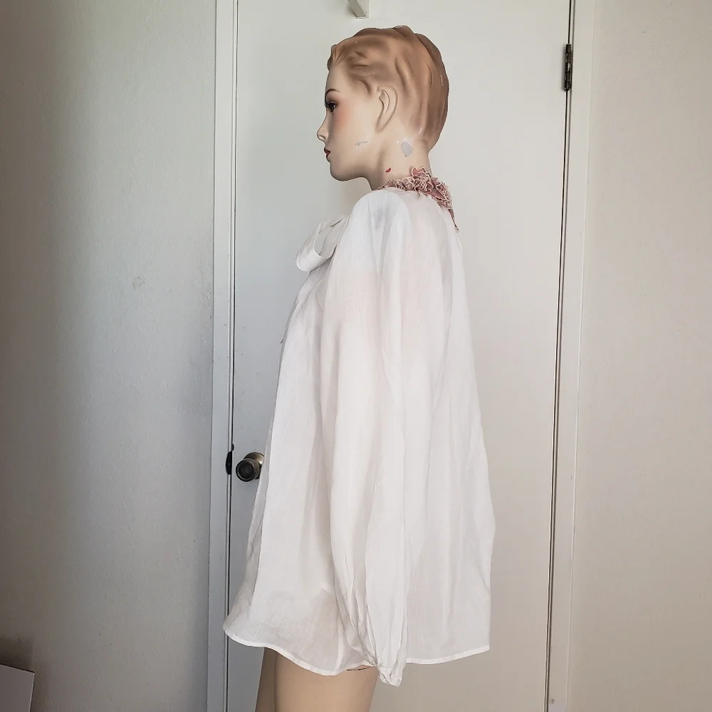 Zimmermann white 3D floral top size 0 - Picture 3 of 7